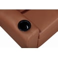 thumbnail image 4 of Olive & Opie Chase Kids/Toddler Recliner Chair - Push Back Lounge Sofa for Boys & Girls Age 3+, Vegan Leather Chestnut, 4 of 9