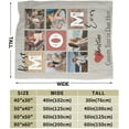 thumbnail image 3 of Best Mom Photo Custom Blankets With Photos And Name, Mom Christmas Photo Gift, Personalized Mom Birthday Gifts, We Love You Mom Blanket, 3 of 6