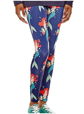 Disney 816650-small Lilo & Stitch Disney All Over Stitch Character Juniors  Leggings, Small