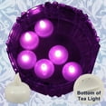 thumbnail image 3 of 18 Flameless Floating Led Tealight Candle Battery Operated Pink Tea Lights New, 3 of 6