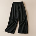 thumbnail image 2 of BLVB Wide Leg Pants for Women High Waist Casual Flowy Palazzo Pants Lightweight Baggy Beach Trousers Fashion Clothes, 2 of 7