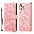 thumbnail image 3 of Compatible pour iphone 6PLUS/7PLUS/8PLUS Étui Portefeuille, Portefeuille à Rabat en Cuir Mandala Floral Embossé avec Dragonne, Antichoc, Protecteur, Fentes pour Cartes de Crédit d'Identité, Support, Étui pour iphone Rose, 3 of 9