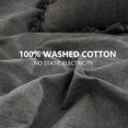 thumbnail image 6 of LANPEI Duvet Cover Set, Grey Tassel Fringe Duvet Cover Set Queen, 3-Piece Bohemian Bedding Set 100% Washed Cotton with Zipper Close & Corner Ties, 6 of 8