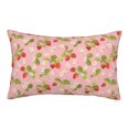thumbnail image 3 of Salouo Strawberry Floral Print Print Pillow Case Cover,Wrinkle-Free Bed Pillow Cover Pack of 1 Home Decor Fade-Resistant and Stain-Resistant ,Pillows Not Included -20"x30", 3 of 8