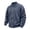 Navy, variant on Men's Corduroy Zip Up Shacket Stand Collar Long Sleeve Corduroy Shirt MenStand Collar Coat Vintage Jackets Outerwear with Pockets
