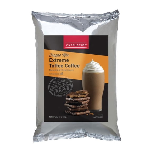 Cappuccine Extreme Toffee Coffee Drink Mix cs 5/3 lb