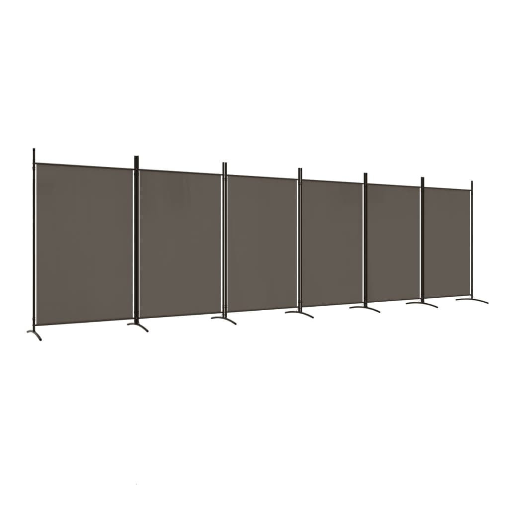 vidaXL 2-Panel Room Divider Brown 68.9"x70.9" Fabric