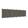 thumbnail image 3 of vidaXL 2-Panel Room Divider Brown 68.9"x70.9" Fabric, 3 of 158