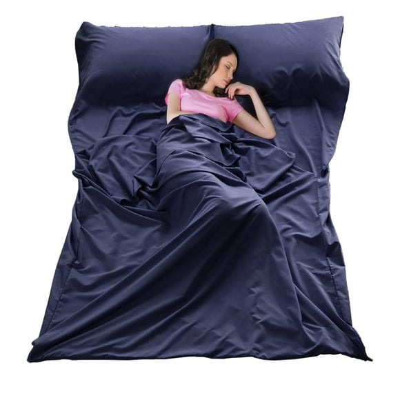 JUISEE Sleeping Bag Liner Ultralight Travel Sheet Dirt-Proof Travel Camping Sheet Sleeping Sheet Hotel Sheet for Outdoor Travel Hiking Hotels Picnics