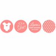 thumbnail image 2 of Darling Souvenir 190 Pcs Baby Shower Theme Custom Stickers for chocolate Candy Labels-Peach, 2 of 2