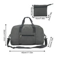thumbnail image 3 of Travel Bag with Pocket for Women Men, Large Foldable Waterproof Weekender Gym Bag for Traveling Swimming Yoga Sports Activity, Carry On Overnight Tote for Travel Storage, 3 of 7