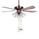 thumbnail image 5 of EeaseMX 1 juego de cadena para ventilador con cuentas de metal y colgante de burbuja con conector dorado, 5 of 7