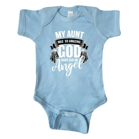 

Inktastic My Aunt was So Amazing God Made her an Angel Gift Baby Boy or Baby Girl Bodysuit