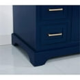 thumbnail image 5 of Elegant Decor Americana 42" Solid Wood and Metal Single Bathroom Vanity in Blue, 5 of 8