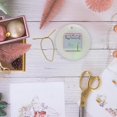 thumbnail image 6 of 3drose, Birds Taking Valentine Mailbox Happy Valentines Day Flowers Pink, Blue, Red, Circle Porcelain Ornament, 6 of 7