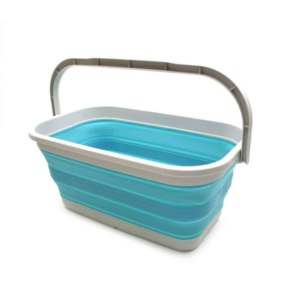 SAMMART 11.6L (3.06 Gallon) Collapsible Rectangular Handy Basket / Bucket