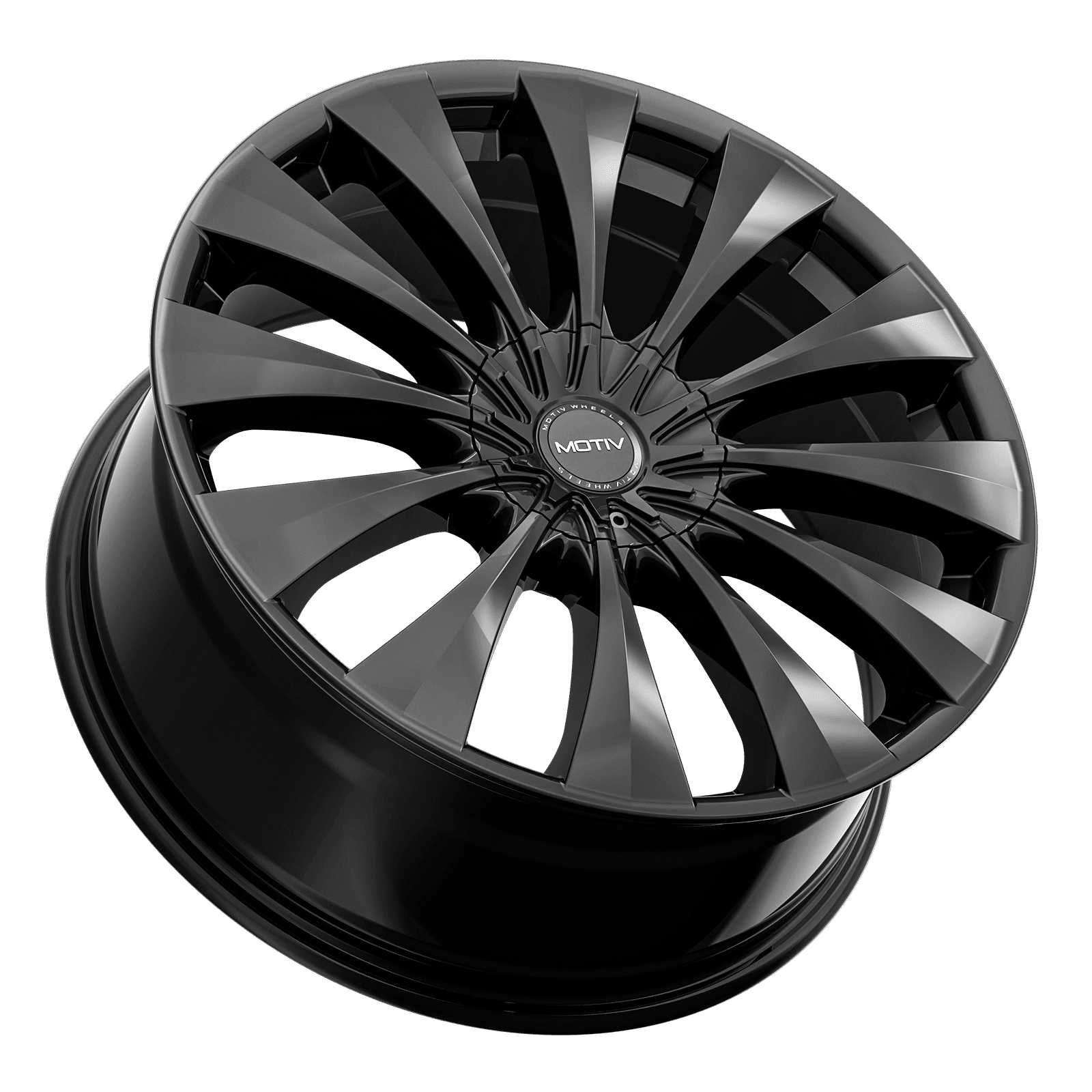 1 Motiv 17x7.5 5X108 / 5X4.50 +42 436B Gloss Black Wheel Rim