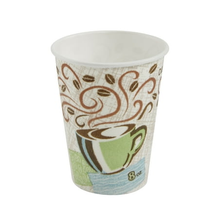 Paper Cup Cups - Dixie® PerfecTouch® (5338DX) Insulated 8 oz. Paper Hot Cup by Georgia-Pacific, Coffee Haze, 20 Sleeves of 25 Cups (500 Cups Total)