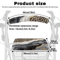 thumbnail image 6 of HELLHERO Leopard-Spotted Marble Pattern Reusable Seat & Back Cover Rollator Seat Back Cover & Comfortable Stain Proof and Dust Cover for Elderly, 6 of 7