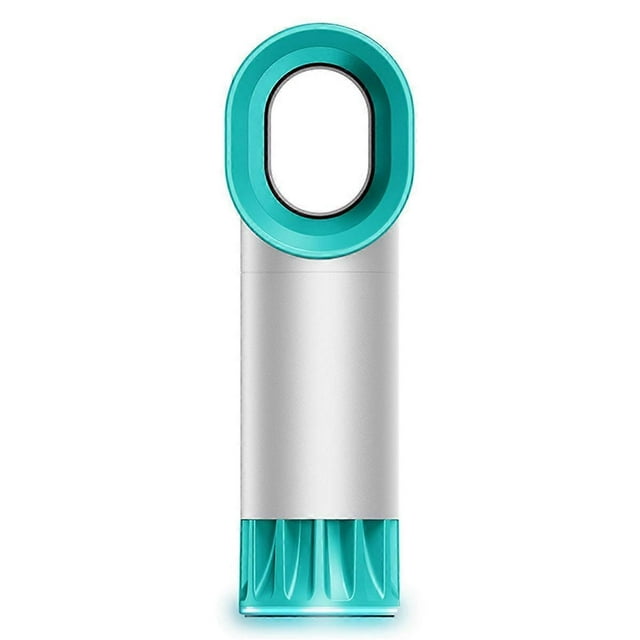 Bladeless Fan Small Table Fan Air Cooler Rechargeable Breeze Quiet Fan with Press Control for Offic