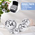 thumbnail image 4 of 30 Pack Mirror Disco Ball,Mini Disco Ball Decorations,Reflective Mirror Ball Ornaments,Small Silver Hanging Disco Balls with Rope for Christmas Tree Wedding Party Dance Music Festivals Decor,4 Sizes, 4 of 7