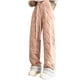 thumbnail image 2 of Pantalones largos para hombre, informales, gruesos, de color liso, cálidos, de lana de cordero, rectos, con bolsillos, de poliéster, 2 of 6