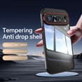 thumbnail image 6 of Dteck for Google Pixel 9 Clear Case, Shockproof Slim Clear Hard PC Back with Soft TPU Bumper Scratch Resistant Protective Transparent Anti-Scratch Phone Case,Blackred, 6 of 6