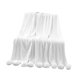 thumbnail image 2 of Manta de punto acogedora con borlas, regalo suave, 39,37 x 41,34 pulgadas Blanco, 2 of 9