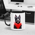 thumbnail image 5 of Happy Valentine's Day Scottish Terrier Brings Love Heart 11oz Accent Two-tone Mug Scottie Dog Lover Gifts Coffee Tea Cup - 02028, 5 of 5