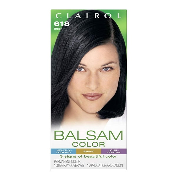  Clairol  Balsam Permanent Hair  Color  Black  618 Walmart 
