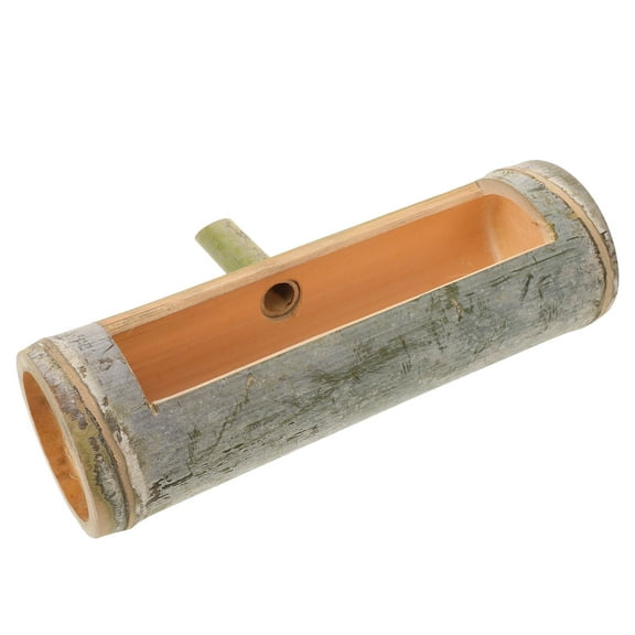 HOMEMAXS Bamboo Water Fountain for Indoor Outdoor Decor Storage Green Color 7 Inches