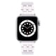 thumbnail image 3 of Adecuado para Apple iWatch 7 correa de resina de cinco cuentas Apple Watch 654321SE pulsera floral glaciar, 3 of 5