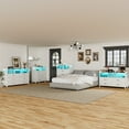 thumbnail image 5 of Alohappy White LED Dresser for Bedroom 4 Drawers, Wide Dressers with Power Strip for Adults, 5 of 8