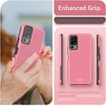 thumbnail image 6 of TUDIA MergeGrip Phone Case for TCL 40 XL / TCL 40T / Lively Jitterbug Smart 4 (2023) – Dual Layer Drop Protection, Non-Slip Grip, Shockproof Cover – Smokey Pink, 6 of 7
