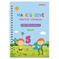 thumbnail image 1 of XmhyTop-A Cuaderno de práctica mágica reutilizable de 1 pieza para practicar la escritura a mano, adecuado para aprender habilidades básicas de escritura, estilo A, azul., 1 of 5