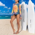 thumbnail image 6 of joogoo Womens UPF 50+ Rash Guard Swirl Orange Tie Dye Long Sleeve UV Protection Sun Shirts Tops XL, 6 of 7