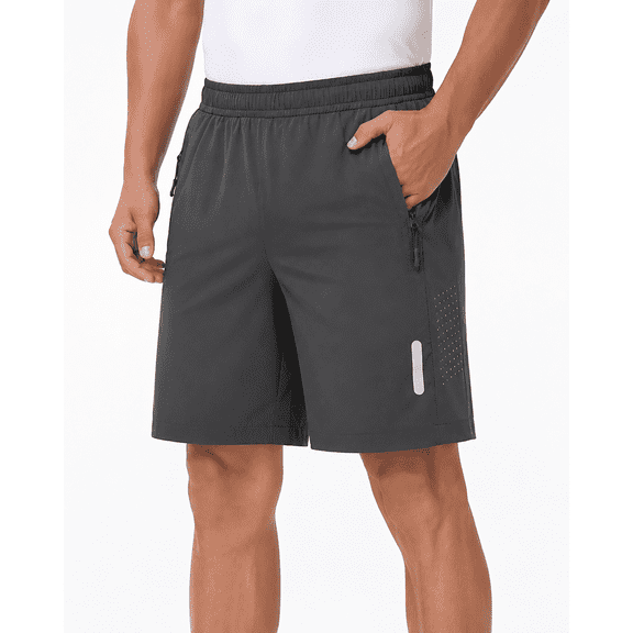 YeneSen Men's Quick Dry Sports Shorts, Performance Athletic Fitness Shorts for Gym, Basketball, Jogging