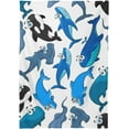 thumbnail image 6 of Coolnut 60"X90" Blue Cute Ocean Swimming Fishes Tablecloth, Modern Table Cover for Home Decoration Spill Proof Cloth Washable for Dinner Picnices, 6 of 6