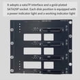 thumbnail image 4 of 6Gbps SSD HDD SATA5.1 Hard Disk Drive Backplane Nas Storage Card Server Expansion Board SATA to 4-Disks Adapter 2 X 4D, 4 of 6