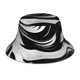 thumbnail image 1 of Balery Abstract Black White Swirls Sombreros para el sol para hombre y mujer, sombrero de pescador con UPF 50+, 1 of 6