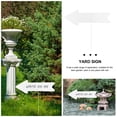 thumbnail image 3 of Miangastore Yard Sign Board With Stake White Plastic 5Pack 17.1X5.9X0.2In, 3 of 9