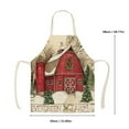 thumbnail image 2 of XKHAZA Christmas Aprons, Adult Aprons, Adjustable Kitchen Cooking Apron for Christmas Party Chef Cooking Restaurant House Cleaning Gardening Home, 2 of 4