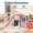 Blue+Red HUATI-BLUE-RED, variant on LHSHID 12-in-1 Indoor/Outdoor Playset with Slide, Swing and Basketball Hoop, Red Blue