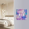thumbnail image 4 of Yayeee Toggle Light Switch Wall Plate 2-Gang 4.56"x4.48" Decorative Outlet Cover, Pastel Pink Marble Pattern, 4 of 7