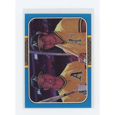 1986 Jose Canseco Rookie Card - 1987 Donruss Highlights #40 Mark McGwire Jose Canseco Dual A's Rookie Card