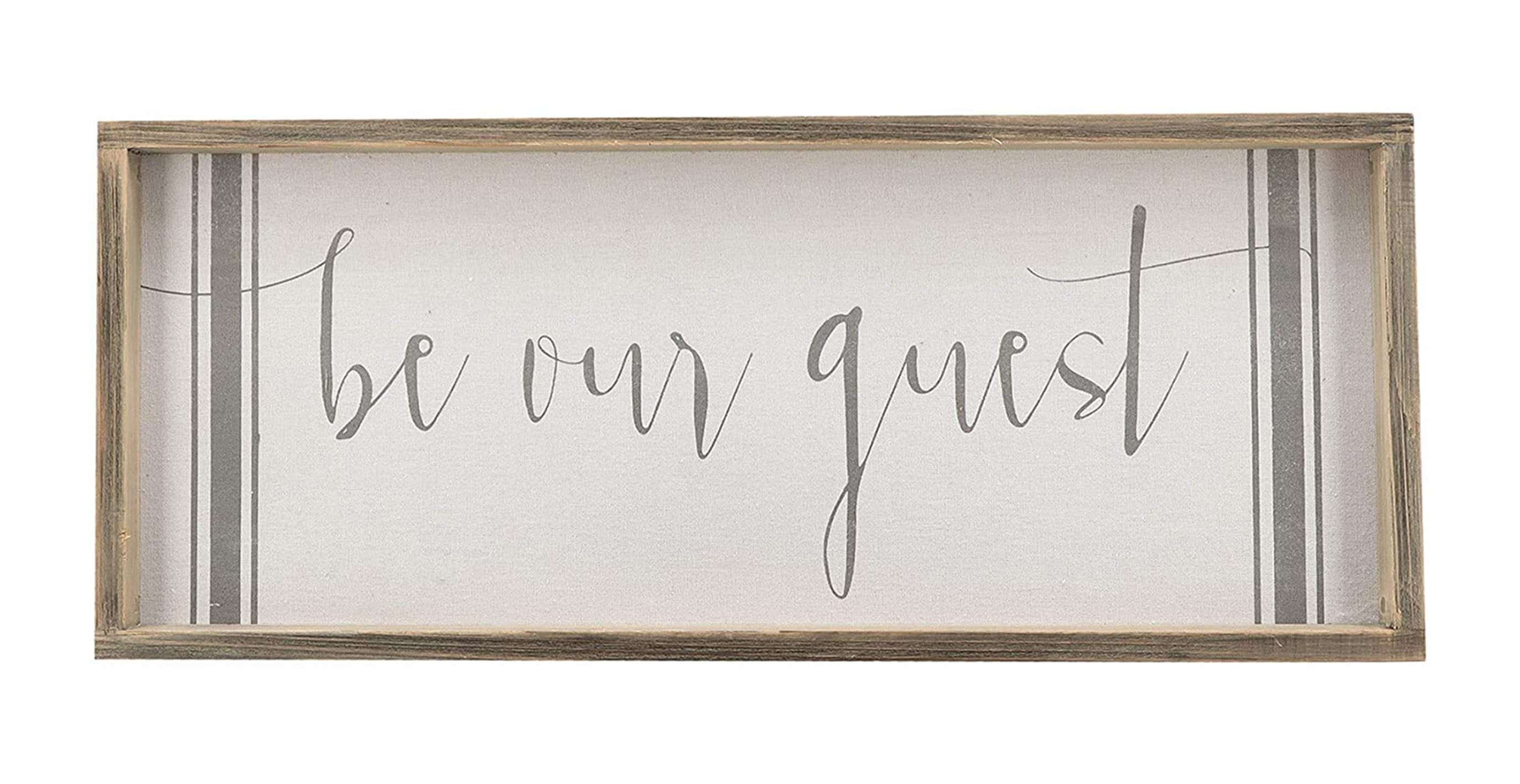 Guest Bedroom Wall Decor Be Our Guest Wooden Sign Home Decor Rustic Farmhouse Decor Framed Vinyl Wall Art Decal Modern Farmhouse Sign