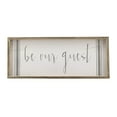 thumbnail image 1 of Parisloft Soyez Notre Invité Enseignes en Bois Récupéré Décoration Murale/maison de Ferme Panneau en Bois Rustique Plaque 23.6x1x9.8 Pouces, 1 of 5