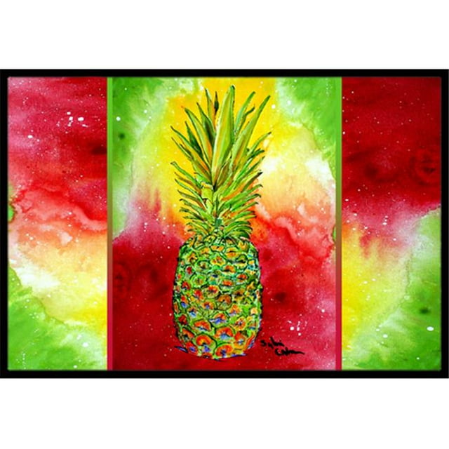 Carolines Treasures 8395-MAT Tapis Intérieur Ou Extérieur Ananas - 18 x 27 Po.