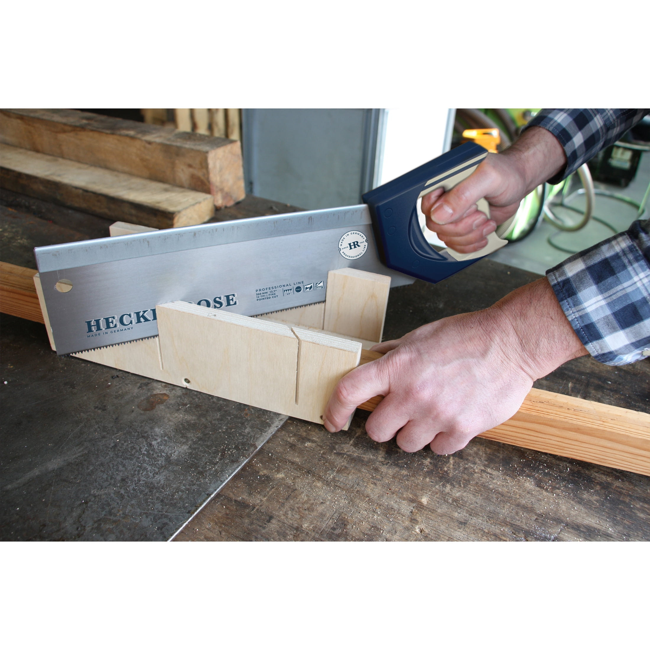 HECKENROSE, Back Saw Made in Germany 350 mm Robust Steel Back Ergonomic Handle