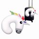 thumbnail image 2 of Almohada GAMAGO Unicorn Airplane Travel para niños y adultos, color blanco, 2 of 3